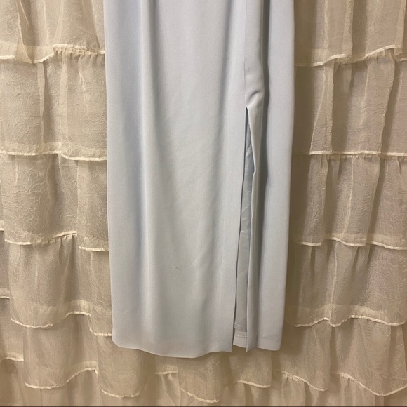 Vintage** Baby Blue Formal Dress - Picture 7 of 14
